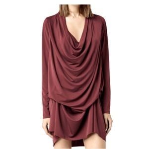 All Saints Oversized Amei Long Sleeve Dress Size 0
